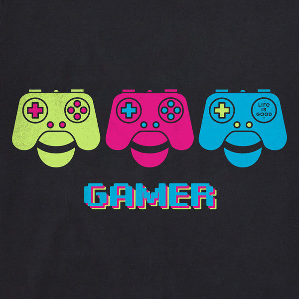 Life Is Good Men's Gamer Power Short Sleeve Crusher Tee