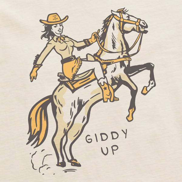 Life Is Good Men's Giddy Up Short Sleeve Crusher Tee