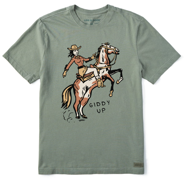 Life Is Good Men's Giddy Up Short Sleeve Crusher Tee