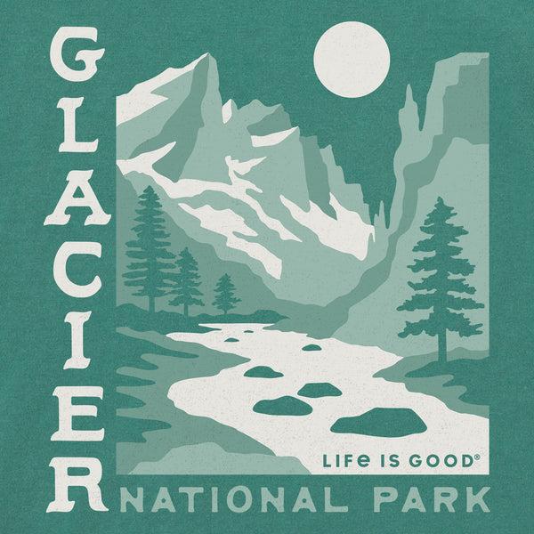 Life Is Good Men's Glacier National Park Simply True Fleece Crew