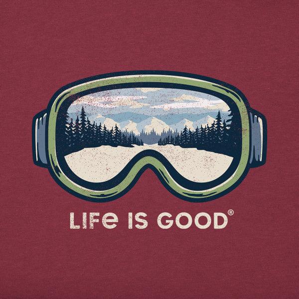 Life Is Good Men's Goggles Trail View Simply True Fleece Hoodie