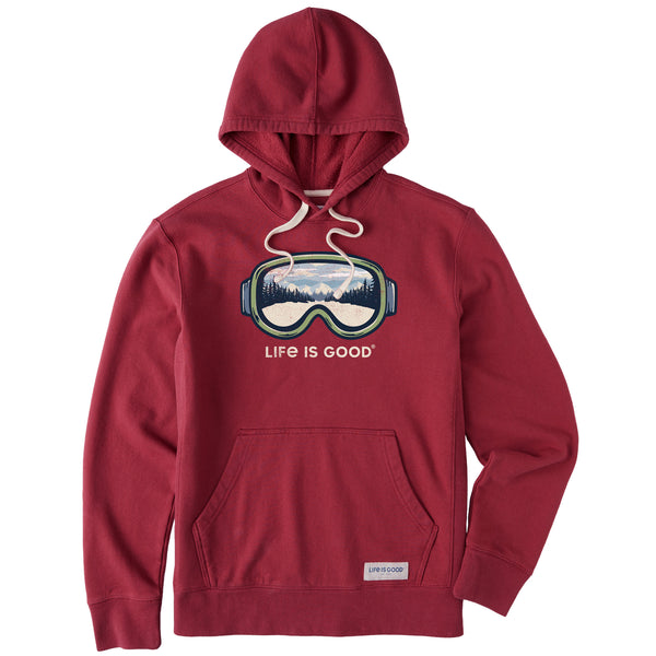 life is good Men's Goggles Trail View Simply True Fleece Hoodie