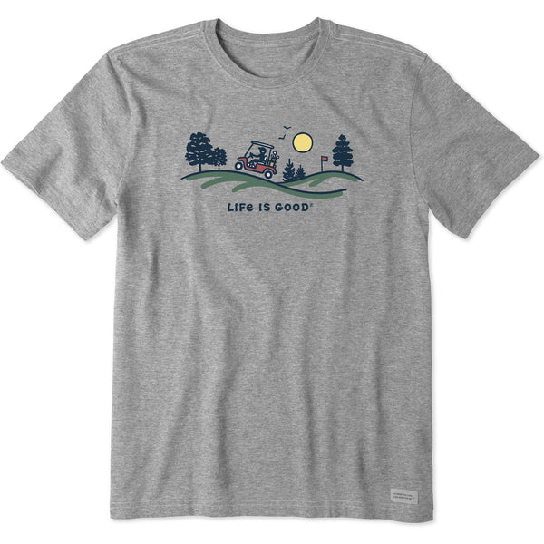 Life Is Good Men's Golf Cart Vista Short Sleeve Crusher Tee