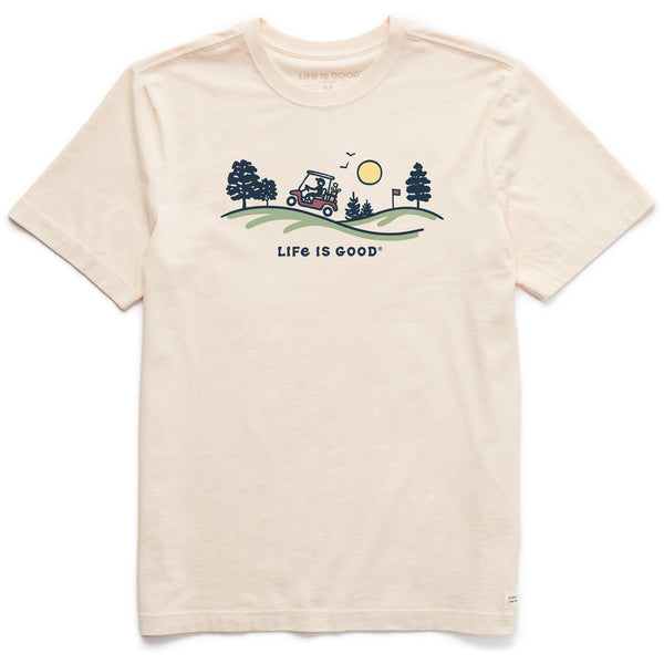 life is good Men's Golf Cart Vista Short Sleeve Crusher Tee