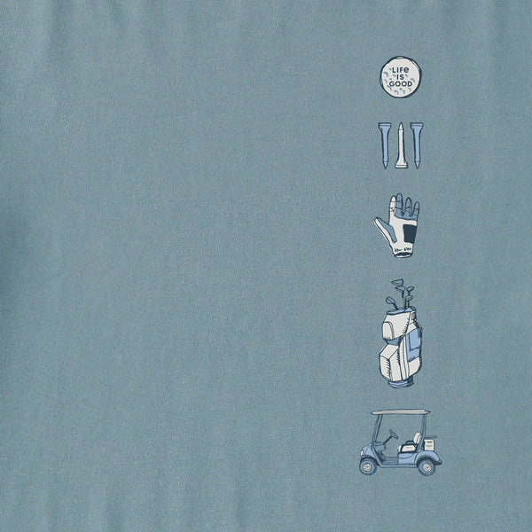 Life Is Good Men's Golf More Medley Short Sleeve Crusher Tee