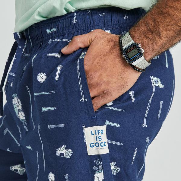 Life Is Good Men's Golf More Pattern Classic Sleep Pant