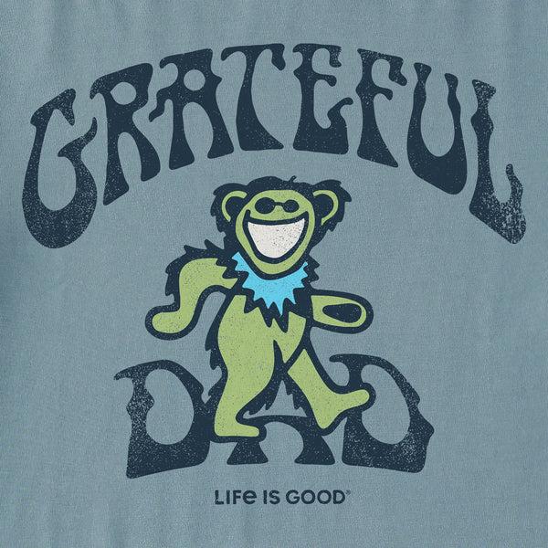 Life Is Good Men's Grateful Dad Bear Short Sleeve Crusher Tee