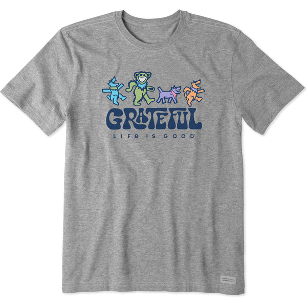 life is good Men's Grateful Dancers Short Sleeve Crusher Tee
