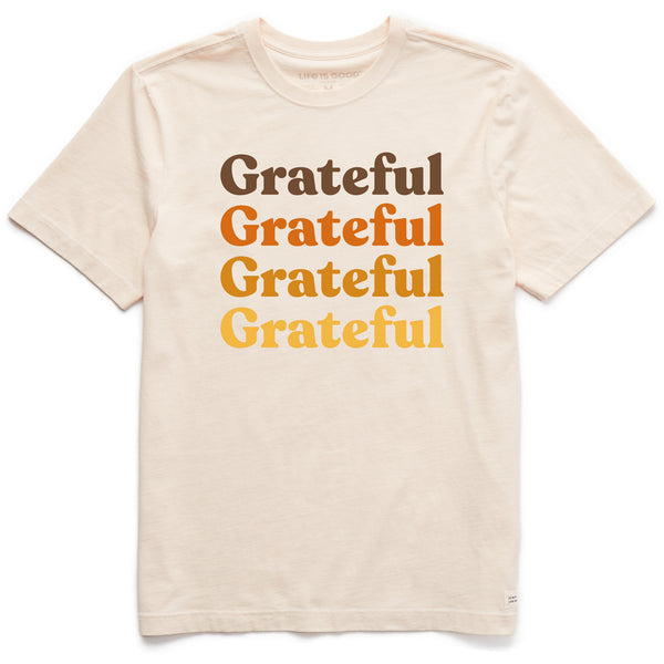 life is good Men's Grateful Stack Short Sleeve Crusher Tee