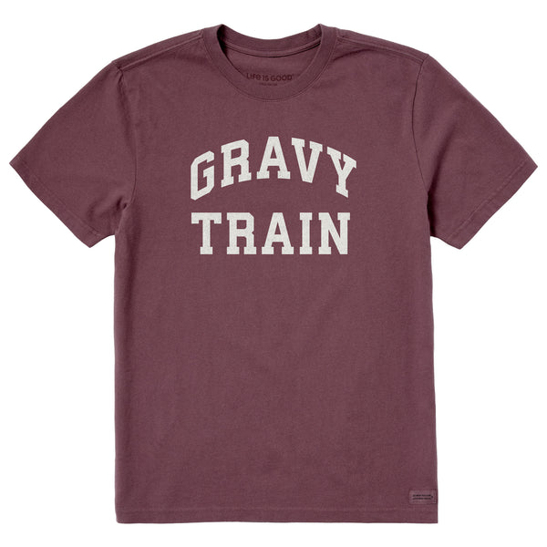 life is good Men's Gravy Train Arch Short Sleeve Crusher Tee