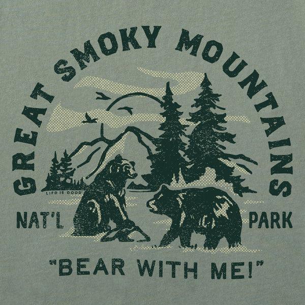 Life Is Good Men's Great Smoky Bear With Me Short Sleeve Tee