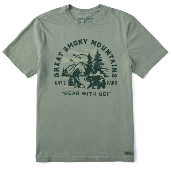 life is good Men's Great Smoky Bear With Me Short Sleeve Tee
