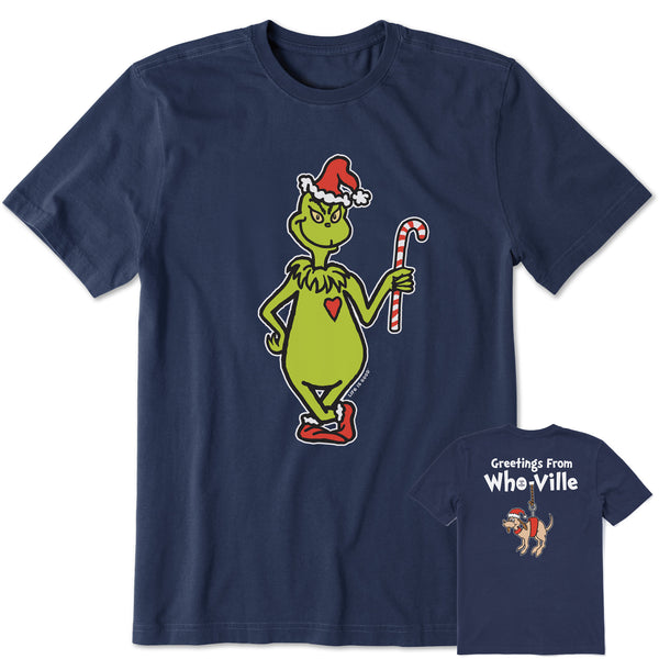 life is good Men's Greetings From Who-Ville Short Sleeve Crusher Tee
