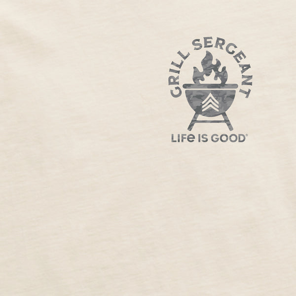 Life Is Good Men's Grill Sergeant Camo Short Sleeve Crusher Tee