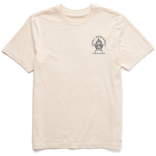 life is good Men's Grill Sergeant Camo Short Sleeve Crusher Tee