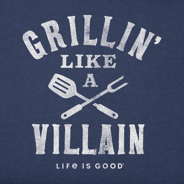 Life Is Good Men's Grillin' Like A Villain Short Sleeve Tee