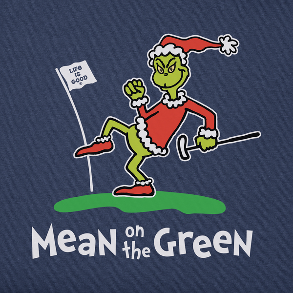 Life Is Good Men's Grinch Mean On The Green Long Sleeve Crusher Tee