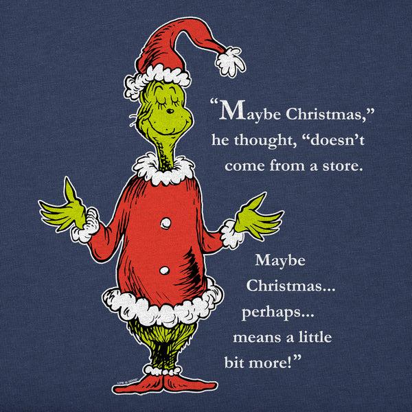 Life Is Good Men's Grinch Meaning Of Christmas Long Sleeve Crusher Tee
