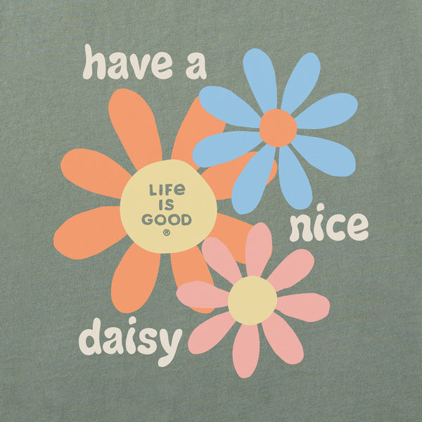 Life Is Good Men's Groovy Have A Nice Daisy Short Sleeve Crusher Tee