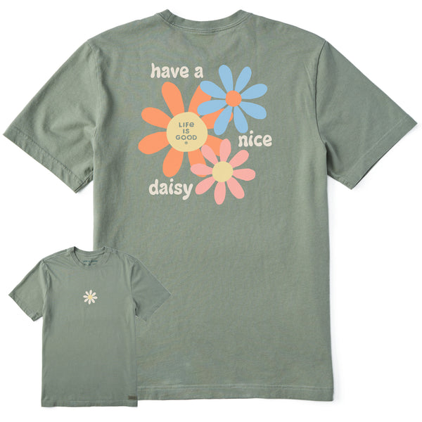 life is good Men's Groovy Have A Nice Daisy Short Sleeve Crusher Tee