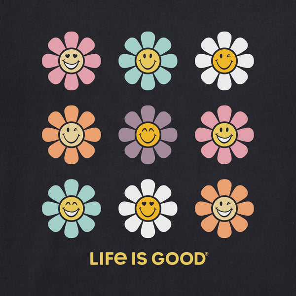 Life Is Good Men's Groovy Smile Daisies Short Sleeve Crusher Tee