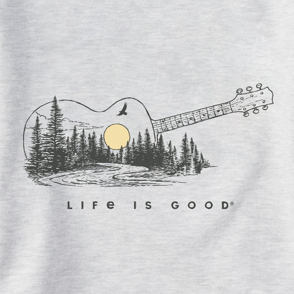 Life Is Good Men's Guitar Landscape Simply True Fleece Zip Hoodie