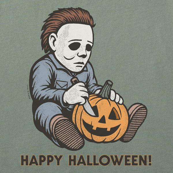 Life Is Good Men's Happy Halloween Carving Short Sleeve Crusher Tee