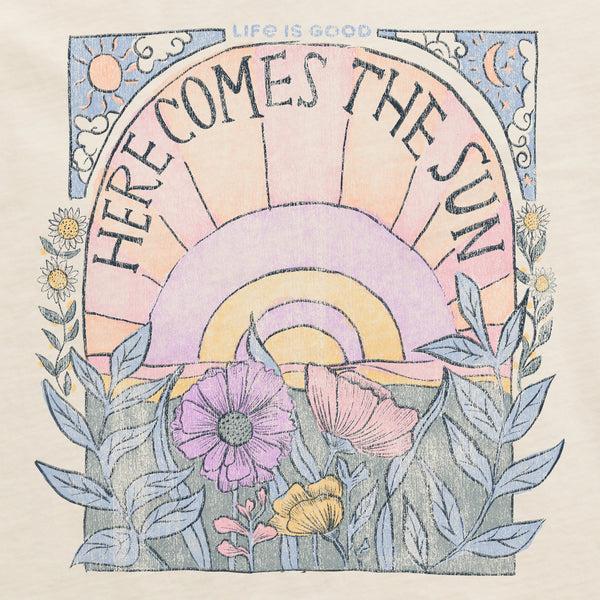 Life Is Good Men's Here Comes The Sun Hippie Short Sleeve Crusher Tee