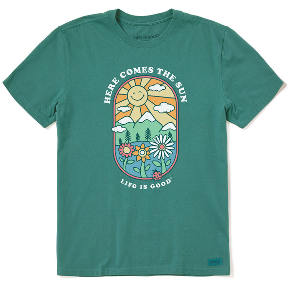 life is good Men's Here Comes the Sun Retro Short Sleeve Tee