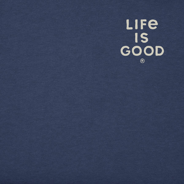 Life Is Good Men's Hooked On A Feeling Short Sleeve Crusher-LITE Slim Fit Tee