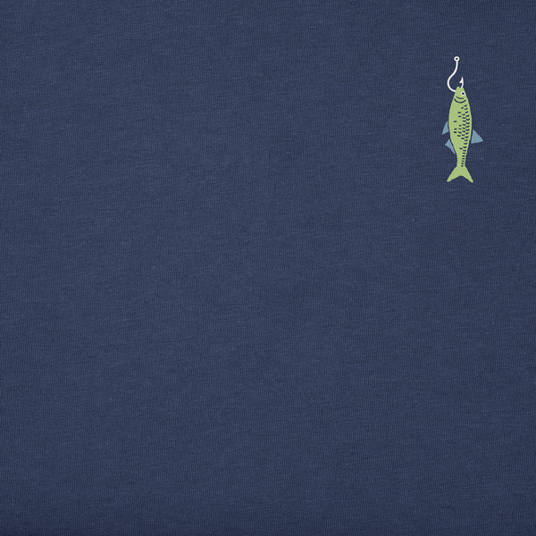 Life Is Good Men's Hooked On Fishing Short Sleeve Crusher-LITE Slim Fit Tee