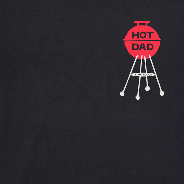 Life Is Good Men's Hot Dad Grill Short Sleeve Crusher Tee