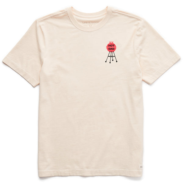 life is good Men's Hot Dad Grill Short Sleeve Crusher Tee
