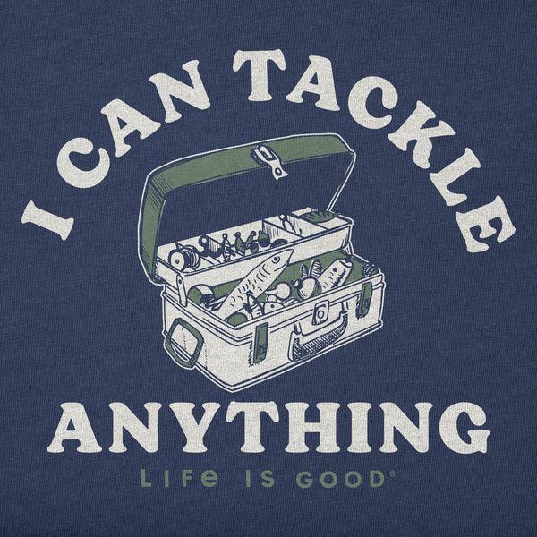 Life Is Good Men's I Can Tackle Anything Short Sleeve Crusher-LITE Slim Fit Tee