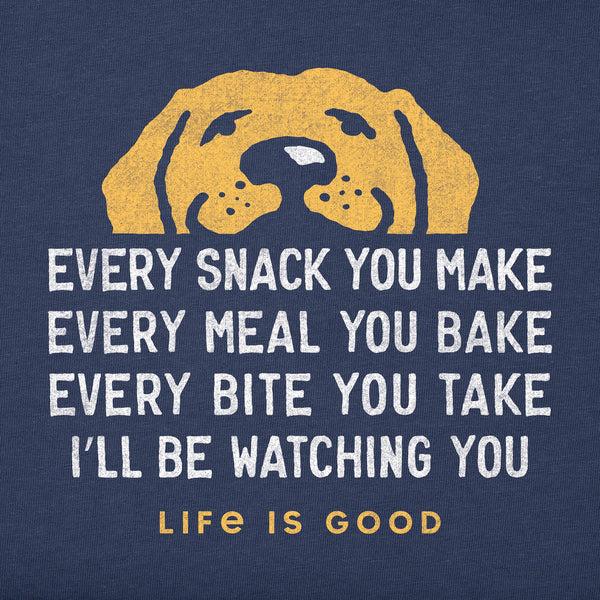 Life Is Good Men's I'll Be Watching You Short Sleeve Tee