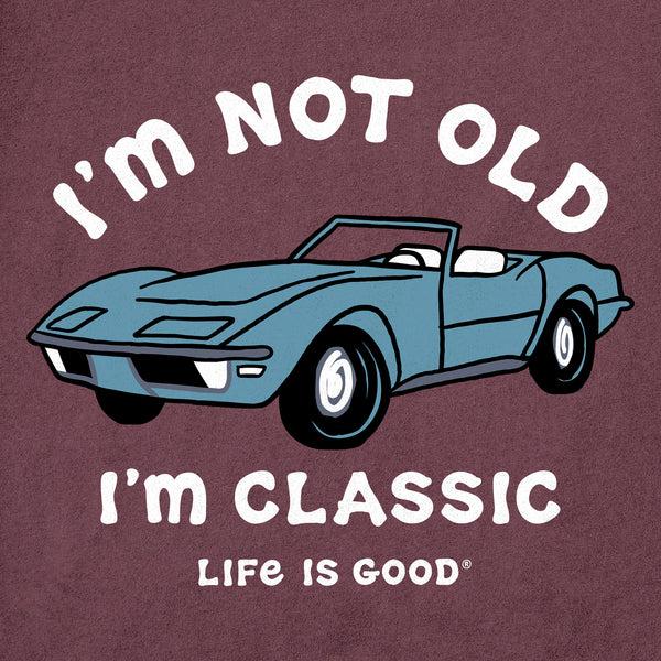 Life Is Good Men's I'm Not Old Sports Car Short Sleeve Tee