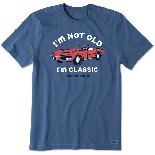 Life Is Good Men's I'm Not Old Sports Car Short Sleeve Tee