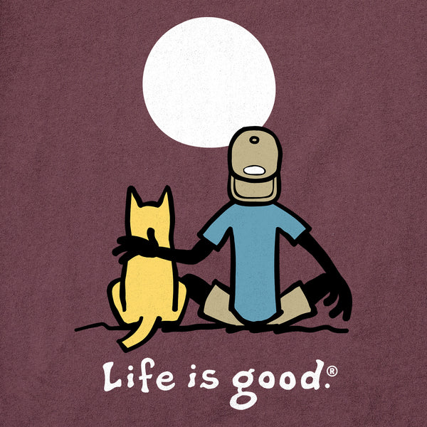 Life Is Good Men's Jake And Rocket Moon Short Sleeve Tee