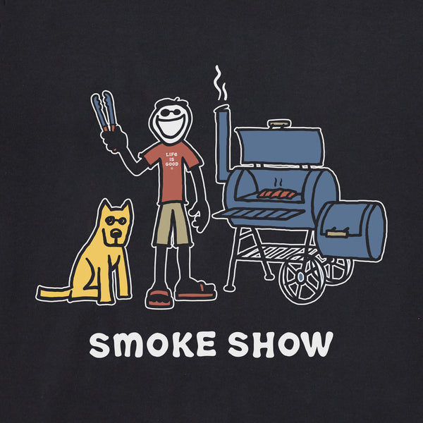 Life Is Good Men's Jake And Rocket Smoke Show Short Sleeve Crusher Tee