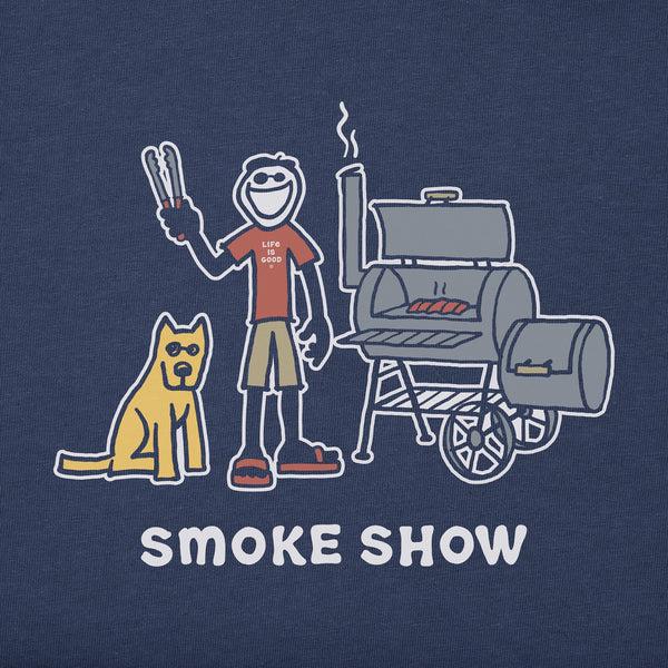Life Is Good Men's Jake And Rocket Smoke Show Short Sleeve Tee