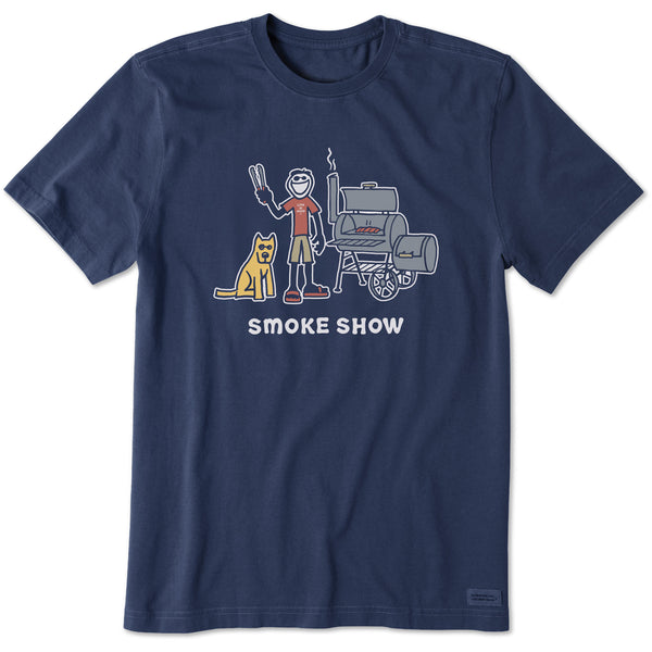 Life Is Good Men's Jake And Rocket Smoke Show Short Sleeve Tee