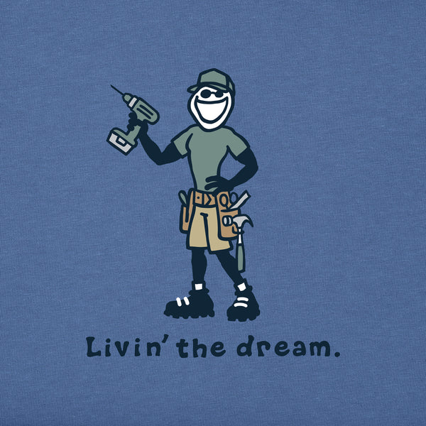 Life Is Good Men's Jake Livin The Dream Short Sleeve Crusher Tee