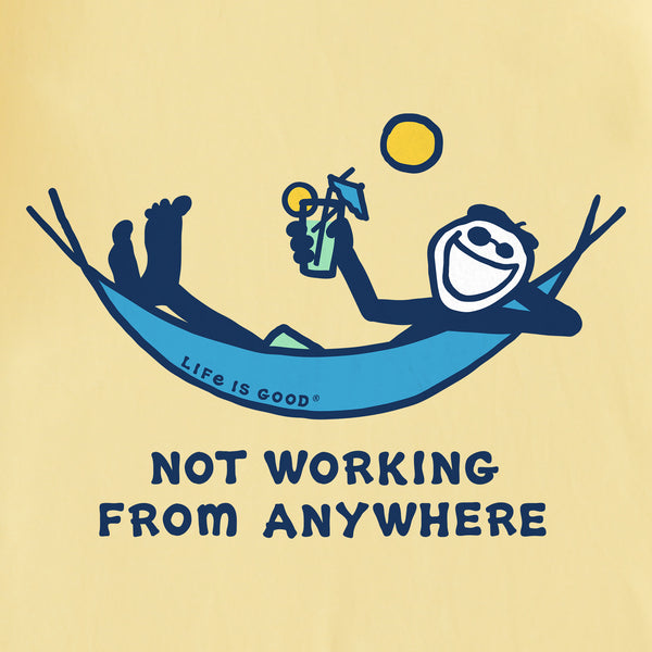 Life Is Good Men's Jake Not Working Hammock Short Sleeve Tee