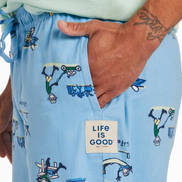 Life Is Good Men's Jake Summer Pattern Classic Sleep Pant