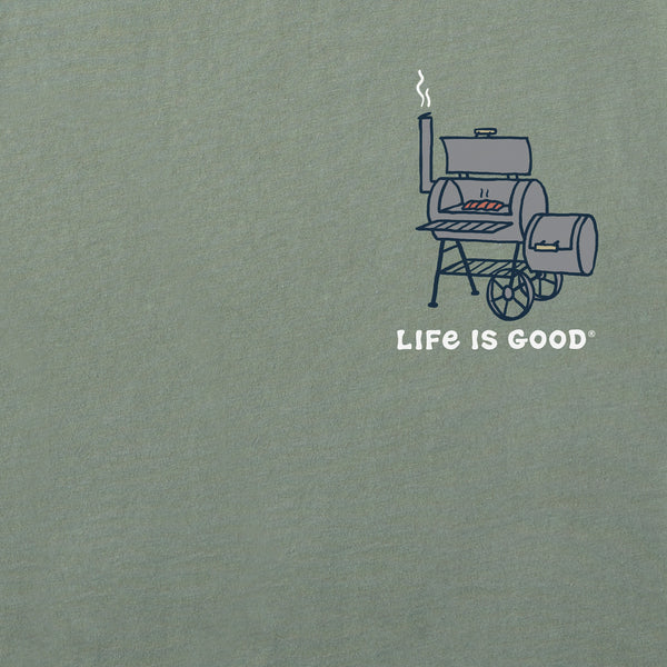 Life Is Good Men's Jake U0026 Rocket Smoker Long Sleeve Crusher Tee