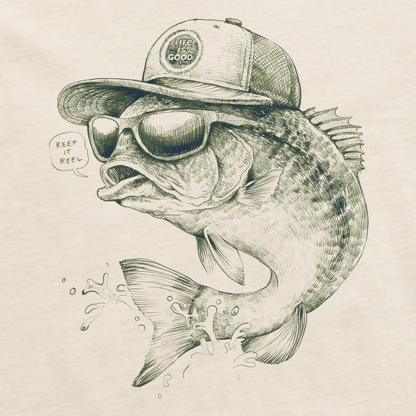 Life Is Good Men's Keep It Reel Short Sleeve Crusher Tee