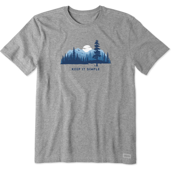 Life Is Good Men's Keep It Simple Evergreen Silo Short Sleeve Tee