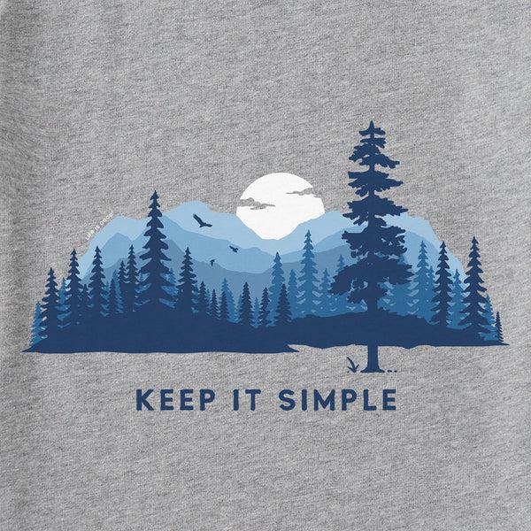 Life Is Good Men's Keep It Simple Evergreen Silo Short Sleeve Tee