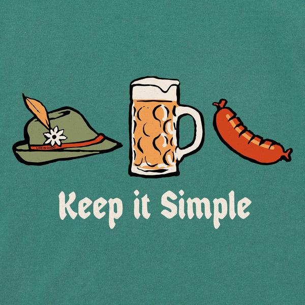 Life Is Good Men's Keep It Simple Oktoberfest Simply True Fleece Hoodie