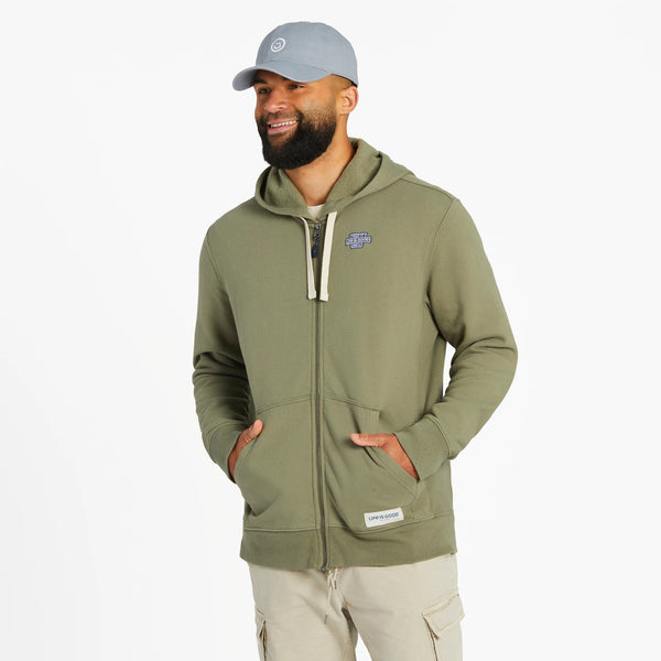 life is good Men's Keep it Simple Sign Simply True Fleece Zip Hoodie